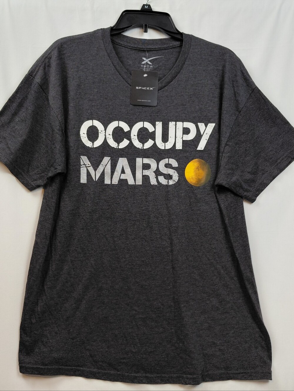 Space X Occupy Mars T Shirt Men's Size X Large Gray